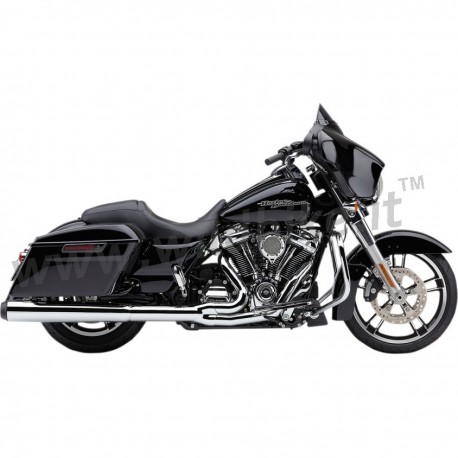 SILENCIEUX D'ECHAPPEMENTS COBRA EL DIABLO 2EN1 CHROME CHROME HARLEY DAVIDSON FLH FLT TOURING 2017-2018