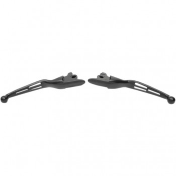 HEBEL SETS SLOTTED WIDE BLADE SCHWARZ MATT FÜR HARLEY DAVIDSON FLH FLT TOURING 2017-2018