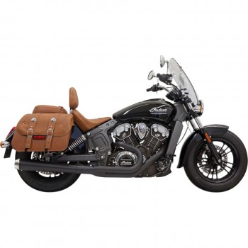 EXHAUST 2-INTO-1 SYSTEMS BASSANI ROAD RAGE LONG BLACK FOR INDIAN SCOUT '15-'18