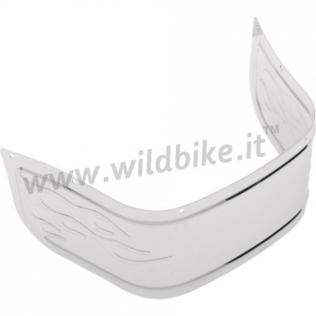 JUPE AILE AVANT EN ACIER CHROMÉ POUR HARLEY DAVIDSON FLT/FLHT TOURING '87-'13