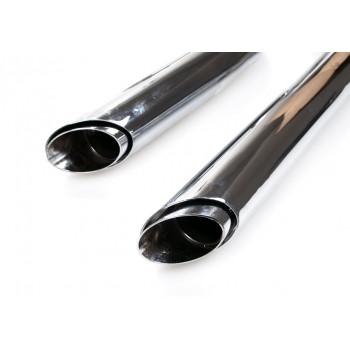 AUSPUFF SYSTEM DRAG PIPES SHORTSHOTS VERCHROMT HARLEY DAVIDSON XL SPORTSTER '04-'13