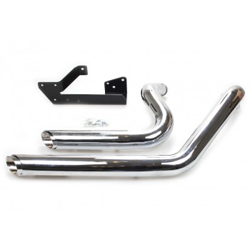 SCARICHI MARMITTE DRAG PIPES SHORTSHOTS CROMATI PER HARLEY DAVIDSON XL SPORTSTER '04-'13