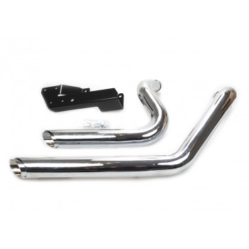 SCARICHI MARMITTE DRAG PIPES SHORTSHOTS CROMATI PER HARLEY DAVIDSON XL SPORTSTER '04-'13