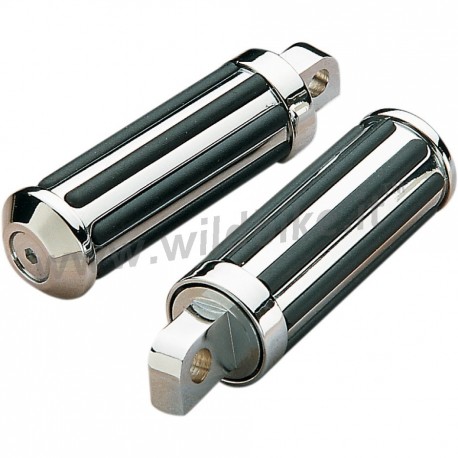 CHROME DRAG RAIL SMALL PASSENGER FOOTPEGS FOR HARLEY DAVIDSON