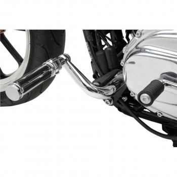 KIT DE SUPPORTS DE MONTAGE RÉGLABLE REPOSE-PIEDS CHROME/NOIR POUR HARLEY DAVIDSON XL SPORTSTER '04-'18