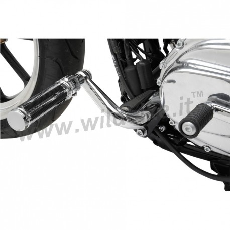 ATTACCHI SUPPORTI CROMATI/NERI PER PEDANE AVANZATE HARLEY DAVIDSON XL SPORTSTER '04-'18