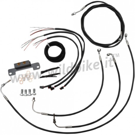 COMPLETE CABLE/BRAKE LINE KITS FOR HANDLEBAR APE HANGER 12"/14" HARLEY DAVIDSON FLHR/FLHX TOURING 2017