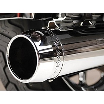 EXHAUST MUFFLERS RINEHART SLIP-ON 3.5"  CHROME FOR HARLEY DAVIDSON FLDE/FLHC SOFTAIL M-EIGHT 18-24