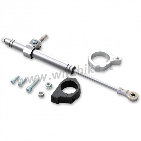 AMMORTIZZATORE DI STERZO IN KIT SILVER PER HARLEY DAVIDSON FXD DYNA '06-'17