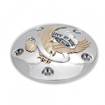 POINT COVER "LIVE TO RIDE" GOLD PER HARLEY BIG TWIN