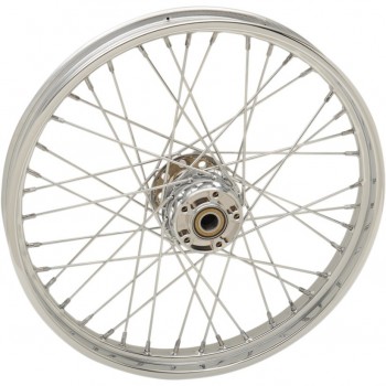 WHEELS REPLACEMENT LACED FRONT 40 SPOKES 21" X 2,15" CHROME FOR HARLEY DAVIDSON FXST SOFTAIL '12-'17