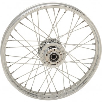 WHEELS REPLACEMENT LACED FRONT 40 SPOKES 21" X 2,15" W/O ABS CHROME FOR HARLEY DAVIDSON FXD DYNA '08-'17