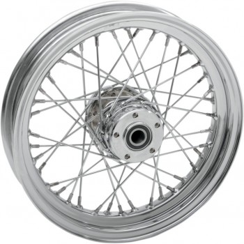 ROUES ARRIERE REMPLACEMENT LACETS 40 rayons 16" x 3" CHROME POUR HARLEY DAVIDSON TOURING '02-'07