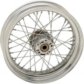 RUOTA CERCHIO POSTERIORE A 40 RAGGI 17"x 4.5 NO ABS CROMATO HARLEY DAVIDSON FXD DYNA 2008-2017