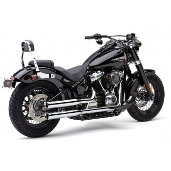 SCARICHI MARMITTE COBRA SLIP-ON 4" NEIGHBOR HATER CROMATI PER HARLEY DAVIDSON SOFTAIL M8 2018