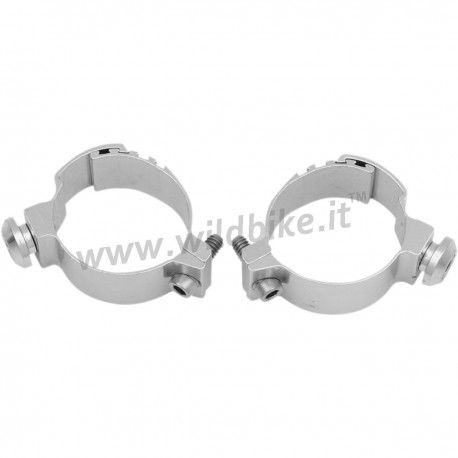 MORSETTI UNIVERSALI 42-50 MM PER MONTAGGIO SU FORCELLA MOTO CUSTOM E HARLEY DAVIDSON