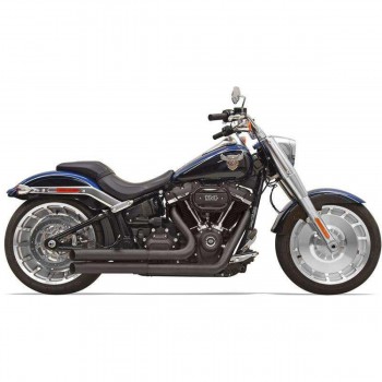 AUSPUFFANLAGEN BASSANI PRO STREET TURN-OUT 2IN2 SCHWARZEN HARLEY DAVIDSON SOFTAIL M-EIGHT 18-24