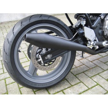 MARMITTA TERMINALE DI SCARICO CAFE RACER NERO OPACO PER MOTO