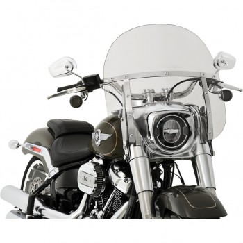 WINDSCHUTZSCHEIBE MEMPHIS FATS 17" TRANSPARENT FÜR HARLEY DAVIDSON FLFB SOFTAIL FAT BOY 2018-2024