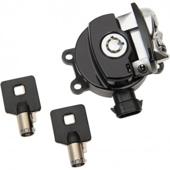 BLACK SKULL IGNITION SWITCH FOR HARLEY DAVIDSON FXD DYNA '12-'17