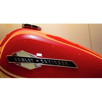 EMBLEMI LOGO CROMATO 61777-63T PER SERBATOIO BENZINA HARLEY DAVIDSON
