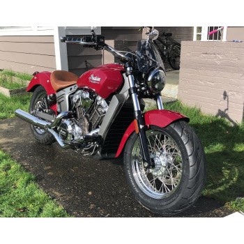 FLYSCREEN MINI WINDSHIELD DARK TINT FOR INDIAN SCOUT '15-'18