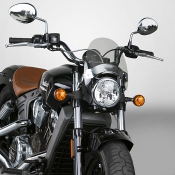 PARABREZZA MINI FLYSCREEN GRIGIO FUME' PER INDIAN SCOUT '15-'18