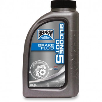 LIQUIDO OLIO DEI FRENI BEL RAY DOT 5 AL SILICONE 355 ML PER MOTO E HARLEY DAVIDSON