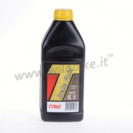 LIQUIDO OLIO DEI FRENI TRW DOT 5.1 1 LT PER MOTO E HARLEY DAVIDSON