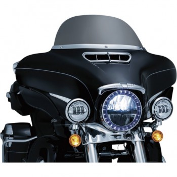 LED HALO HEADLIGHT TRIM RING CROME FOR HARLEY DAVIDSON FLHT/FLHX TOURING '14-'18