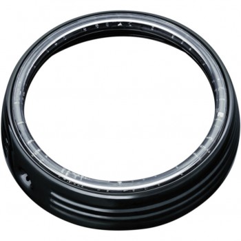ANELLO NERO PER FARO ANTERIORE A LED HARLEY DAVIDSON FLHT/FLHX TOURING '14-'18