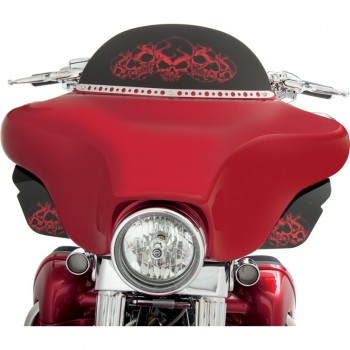 LED HALO HEADLIGHT TRIM RING CROME FOR HARLEY DAVIDSON FLHT/FLTR/FLHR TOURING '11-'13