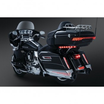 DECORAZIONI FREGI CROMATI TRI-LINE PER TOUR PAK HARLEY DAVIDSON FLHT/FLHX TOURING '14-'18