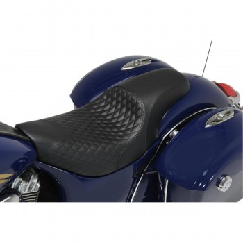 LEATHER SEAT MUSTANG SHOPE DIAMOND FOR INDIAN CHIEF/CHIEFTAIN/ROADMASTER/SPRINGFIELD '14-'18