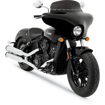 PARABREZZA CARENATURA BATWING FAIRING NERA PER INDIAN SCOUT 2015-2024