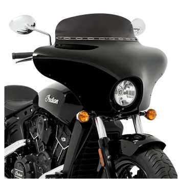 BATWING FAIRING CARÉNAGE PARE-BRISE NOIR POUR INDIAN SCOUT 2015-2024