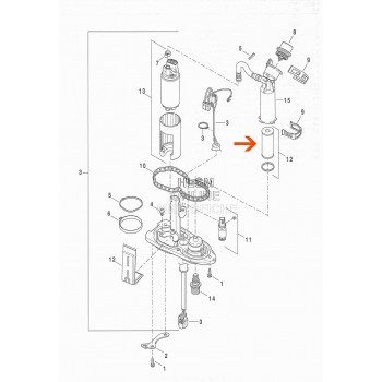 FUEL FILTER KIT OEM 75304-07A FOR HARLEY DAVIDSON XL SPORTSTER '07-'17