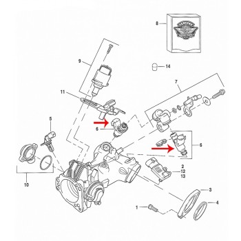 INJECTEUR DE CARBURANT À HAUT DÉBIT OEM 27709-06A POUR HARLEY DAVIDSON TWIN CAM '06 -'17