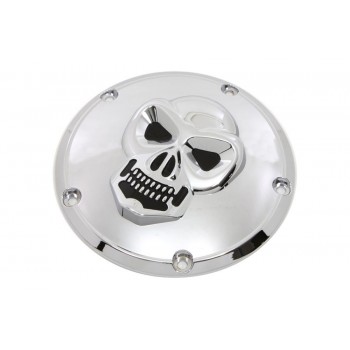 KUPPLUNGSDECKEL SKULL 3D DELUXE CHROM HARLEY DAVIDSON BIG TWIN/TWIN CAM '99 -'17