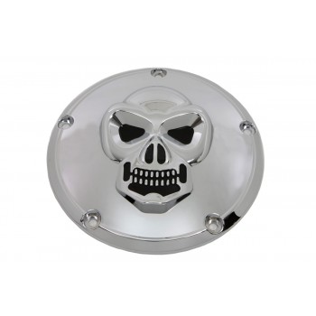 COUVERCLE D'EMBRAYAGE CARTER SKULL DELUXE 3D CHROME HARLEY DAVIDSON BIG TWIN/TWIN CAM '99 -'17