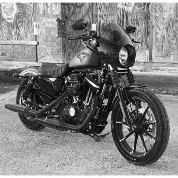 PARE-BRISE CARÉNAGE CAFE POUR HARLEY DAVIDSON XL SPORTSTER '96-'19