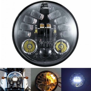 GRUPPO OTTICO FARO ANTERIORE OMOLOGATO 5.75 SUPERLIGHT MULTIFUNZIONE HARLEY DAVIDSON FXD DYNA '97-'17