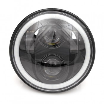 LED FRONT HEADLIGHT BODY EU APPROVED 5.75 SUPERLIGHT HALO RING FOR HARLEY DAVIDSON XG 750 STREET