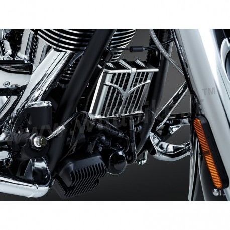 COPERTURA CROMATA RADIATORE OLIO PER INDIAN 111 CHIEF/CHIEFTAIN/ROADMASTER/SPRINGFIELD '14-'18