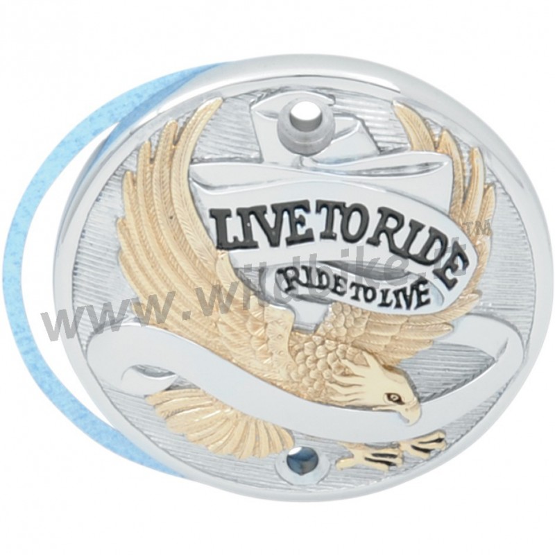 POINT COVER "LIVE TO RIDE" GOLD PER HARLEY XL SPORTSTER '86-'03