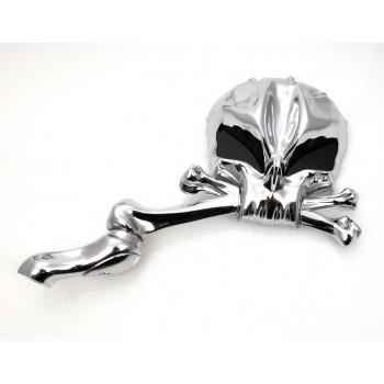 MIROIRS Rétroviseur SKULLHEAD AVEC DES JEUX ROUGES NOIRS  POUR HARLEY DAVIDSON ET MOTOS CUSTOM