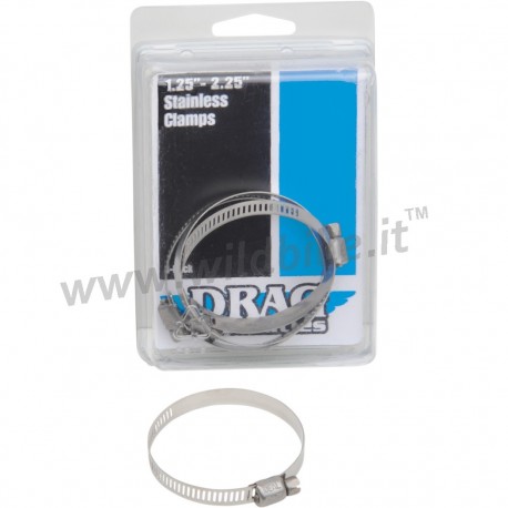 FASCETTE DI ACCIAIO INOSSIDABILE 35-55 MM PER SCARICHI MARMITTE MOTO