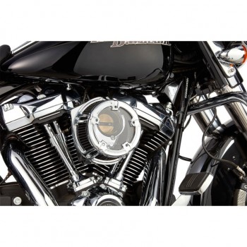 KIT FILTRO ARIA ARLEN NESS SERIE METHOD CROMATO CLEAR PER HARLEY DAVIDSON M-EIGHT SOFTAIL '18-'19