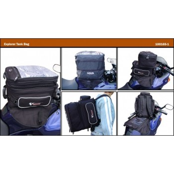TANKRUCKSACK MAGNETISCH EXPLORER FÜR MOTORRAD CUSTOM UND HARLEY DAVIDSON
