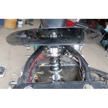 COMPLETE KIT MINI SOLO SEAT SHOCK  4" FOR CUSTOM MOTORCYCLE AND HARLEY DAVIDSON